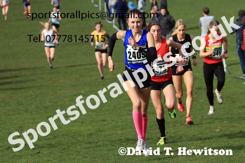 Womens Under-20s, 2024 CAU Inter Counties Cross Country Champs., Wollaton Park, Nottingham. Photo: David T. Hewitson/Sports for All Pics
